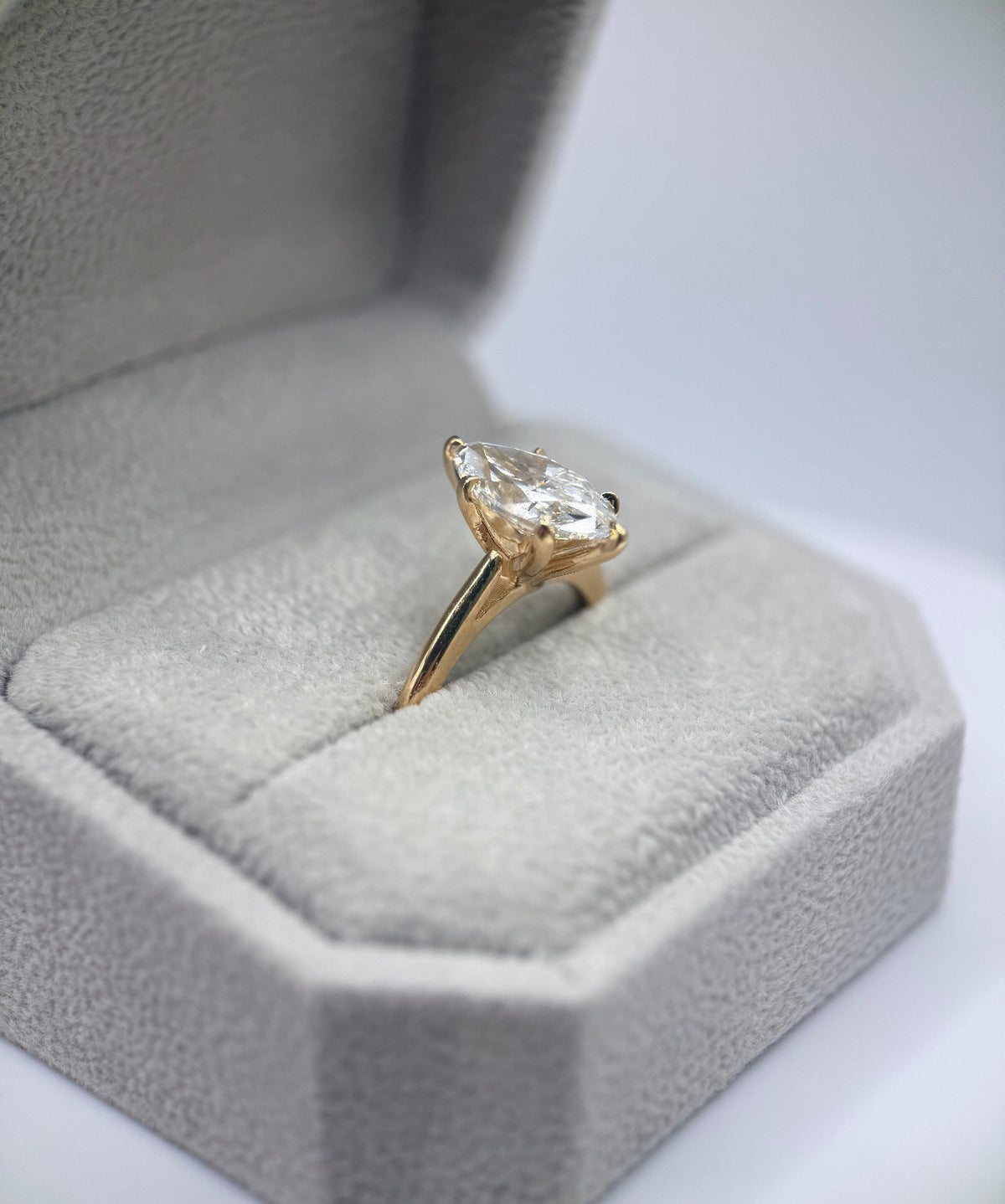 14K Yellow Gold 2.5ct Marquise