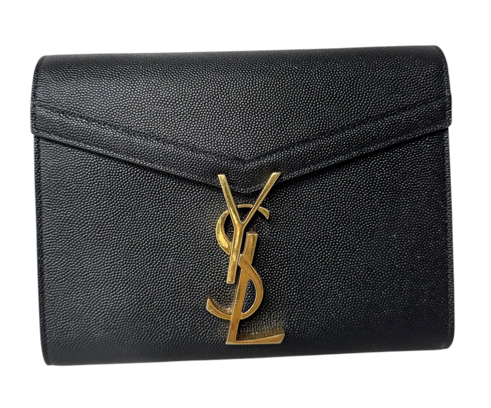 YSL Cassandra Leather Wallet on a Chain