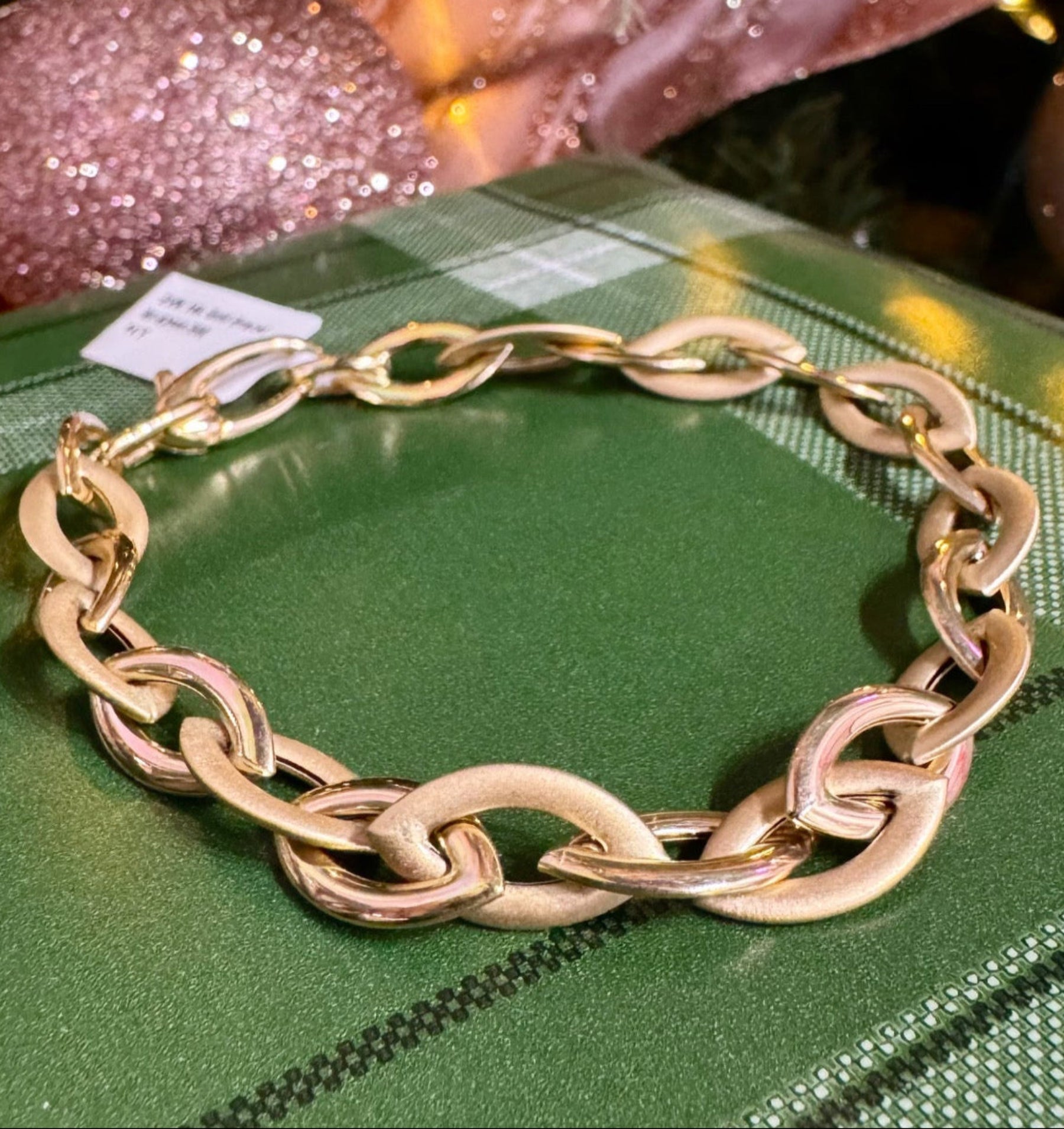 14K Yellow Gold Hollow Gold Bracelet
