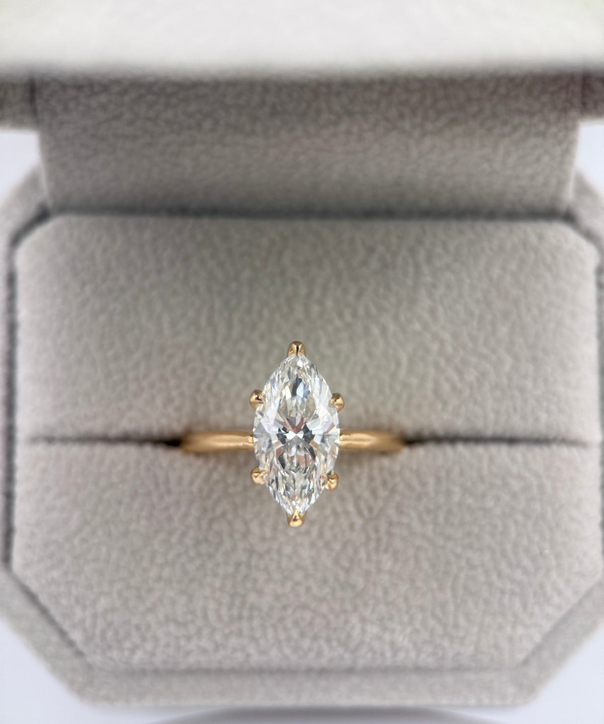 14K Yellow Gold 2.5ct Marquise