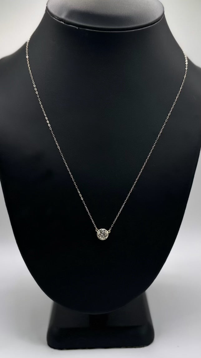 14K Yellow Gold Natural Pendant Necklace