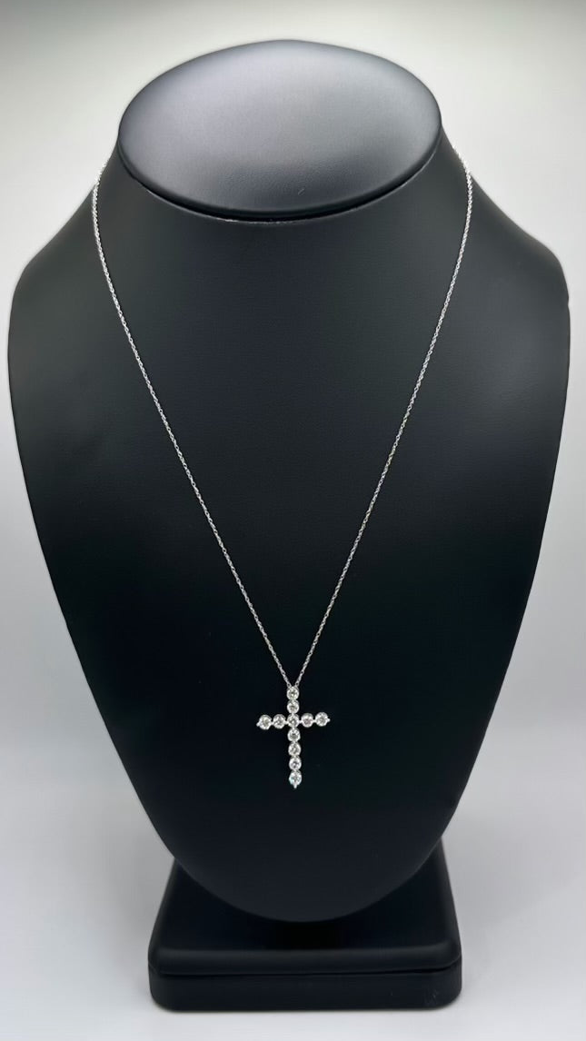 1.0 CTW Lab Grown Diamond Cross Pendant