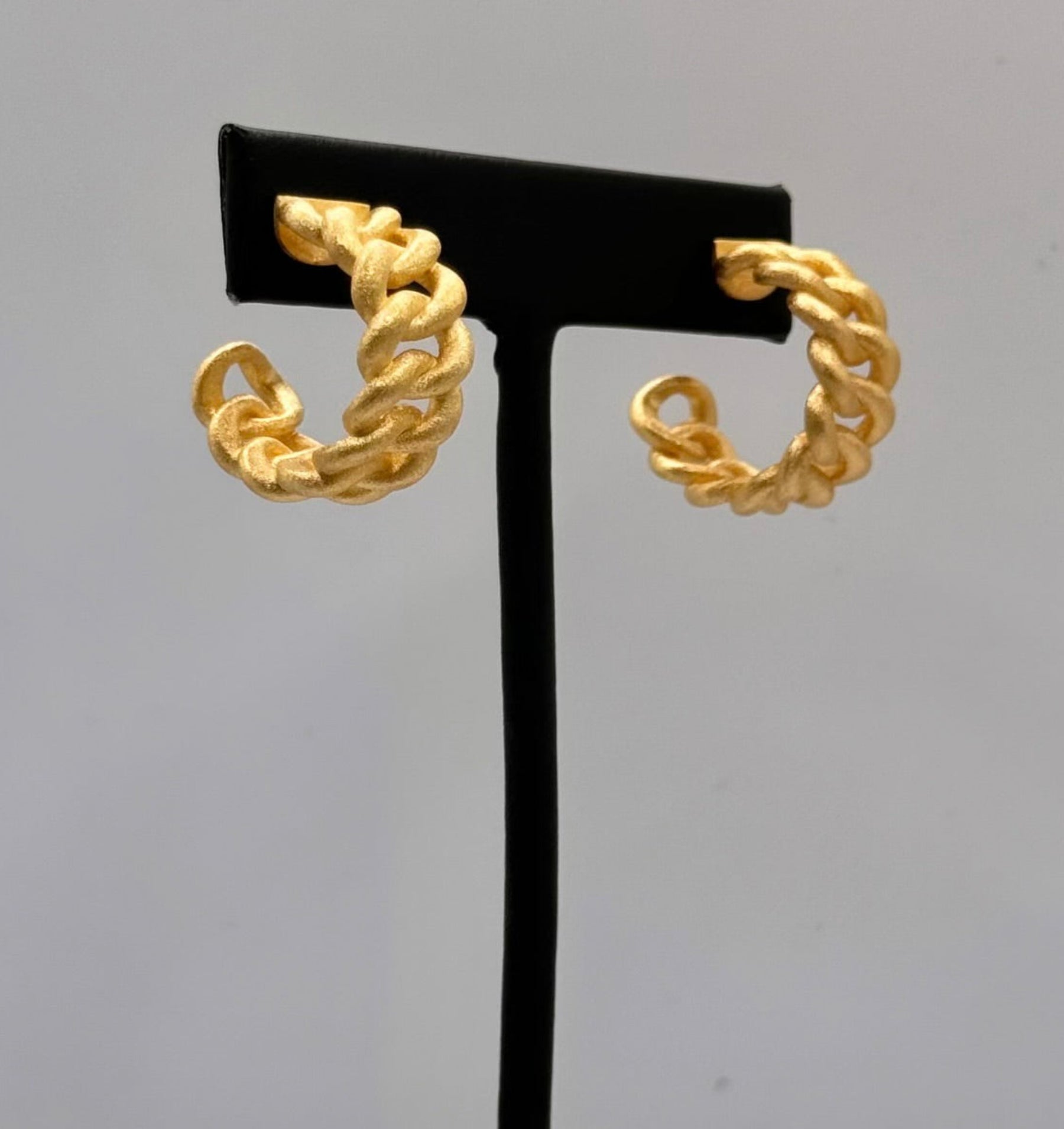 Yellow Gold Plated Earrings