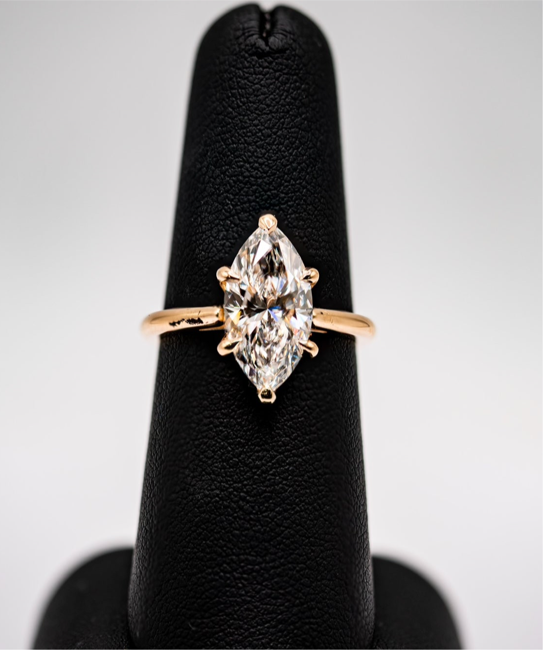 14K Yellow Gold Marquise 3.01ct