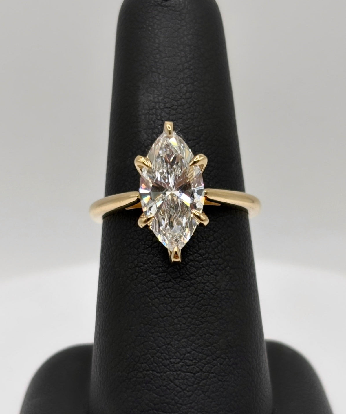 14K Yellow Gold 2.5 Marquise