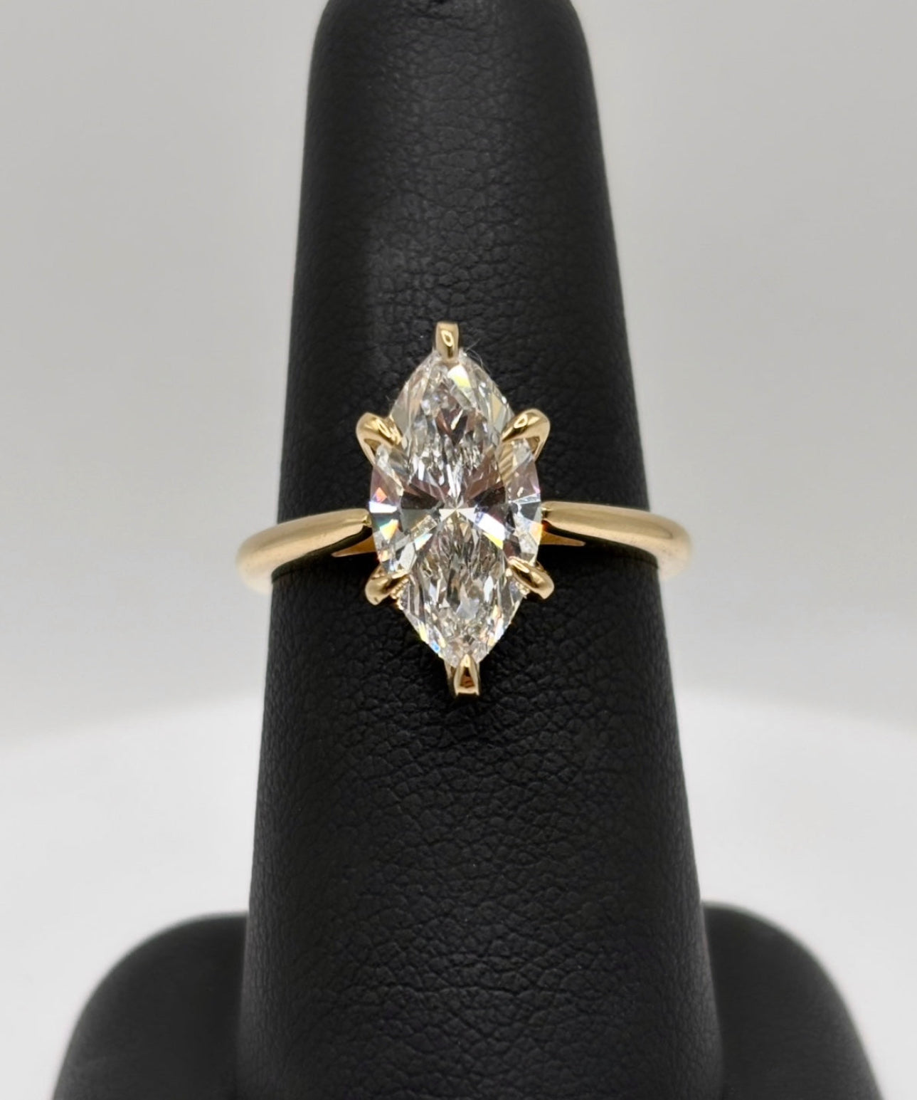 14K Yellow Gold 2.5 Marquise