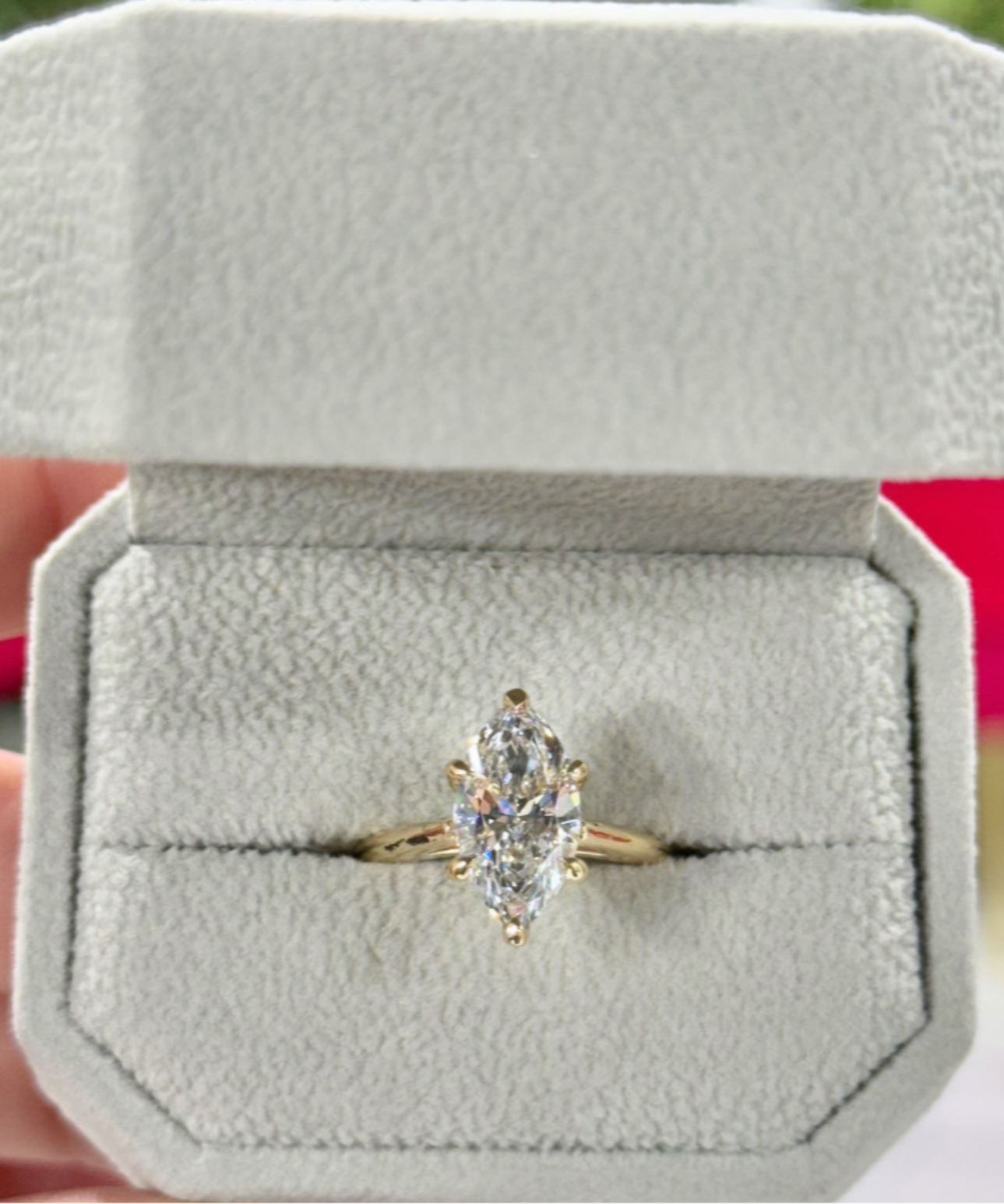 14K Yellow Gold Marquise 3.01ct