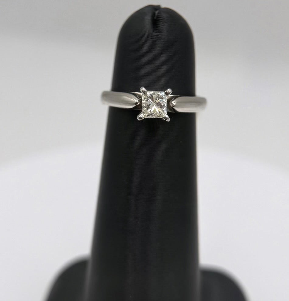 .4ct Natural Princess Cut engagement ring