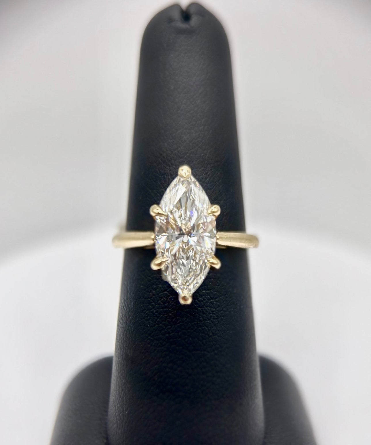 14K Yellow Gold Marquise 3.01ct