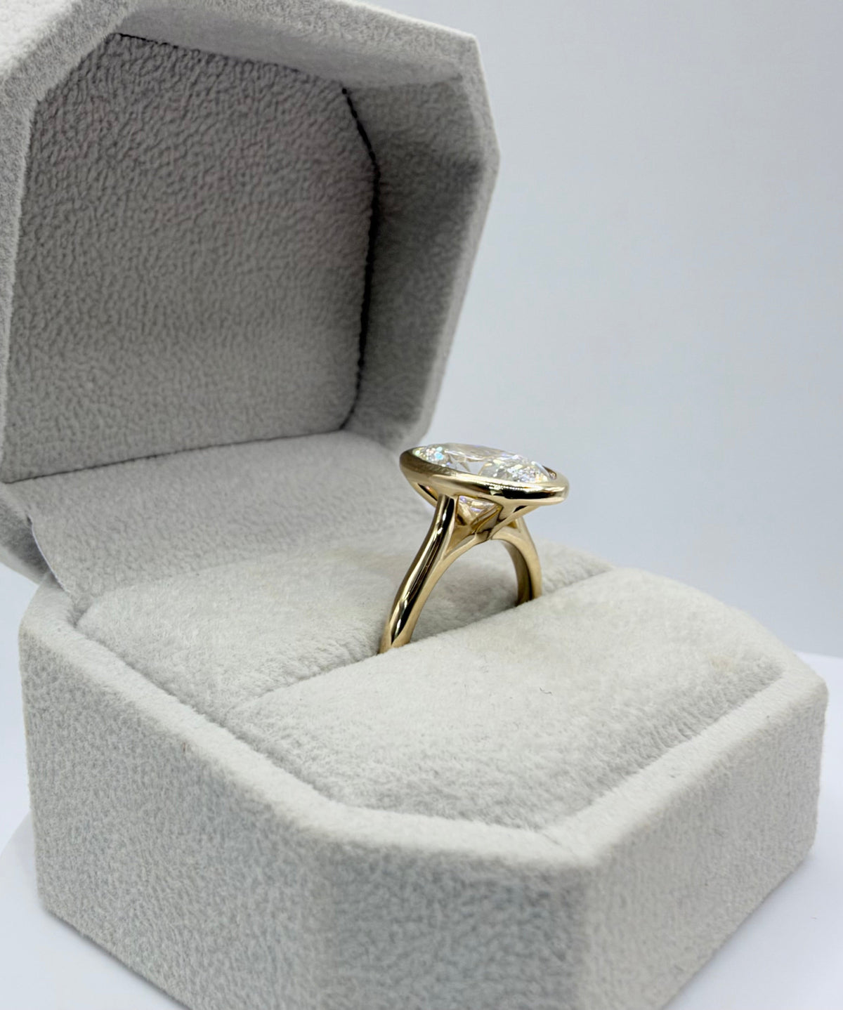 14K Yellow Bezel Setting