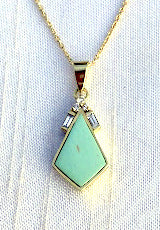 Lab Diamond Sleeping Beauty Turquoise