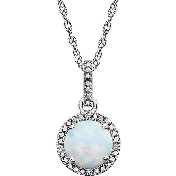 Birthstone Halo Necklace