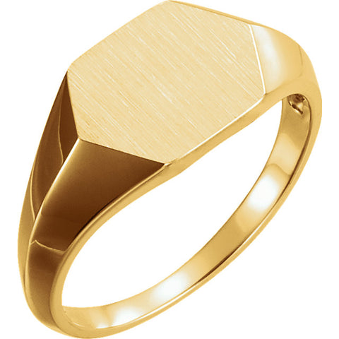 Geometric Signet Ring