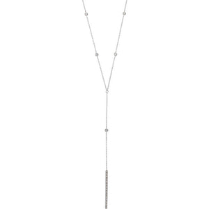 Diamond "Y" Necklace