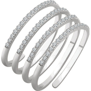 Spiral Diamond Ring
