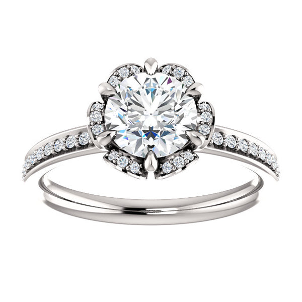 Floral Inspired Engagement Ring